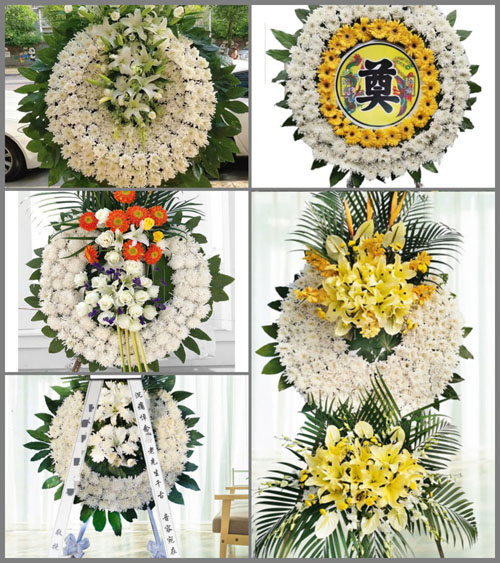 广东江门市开平市马冈镇官堂村花圈速递